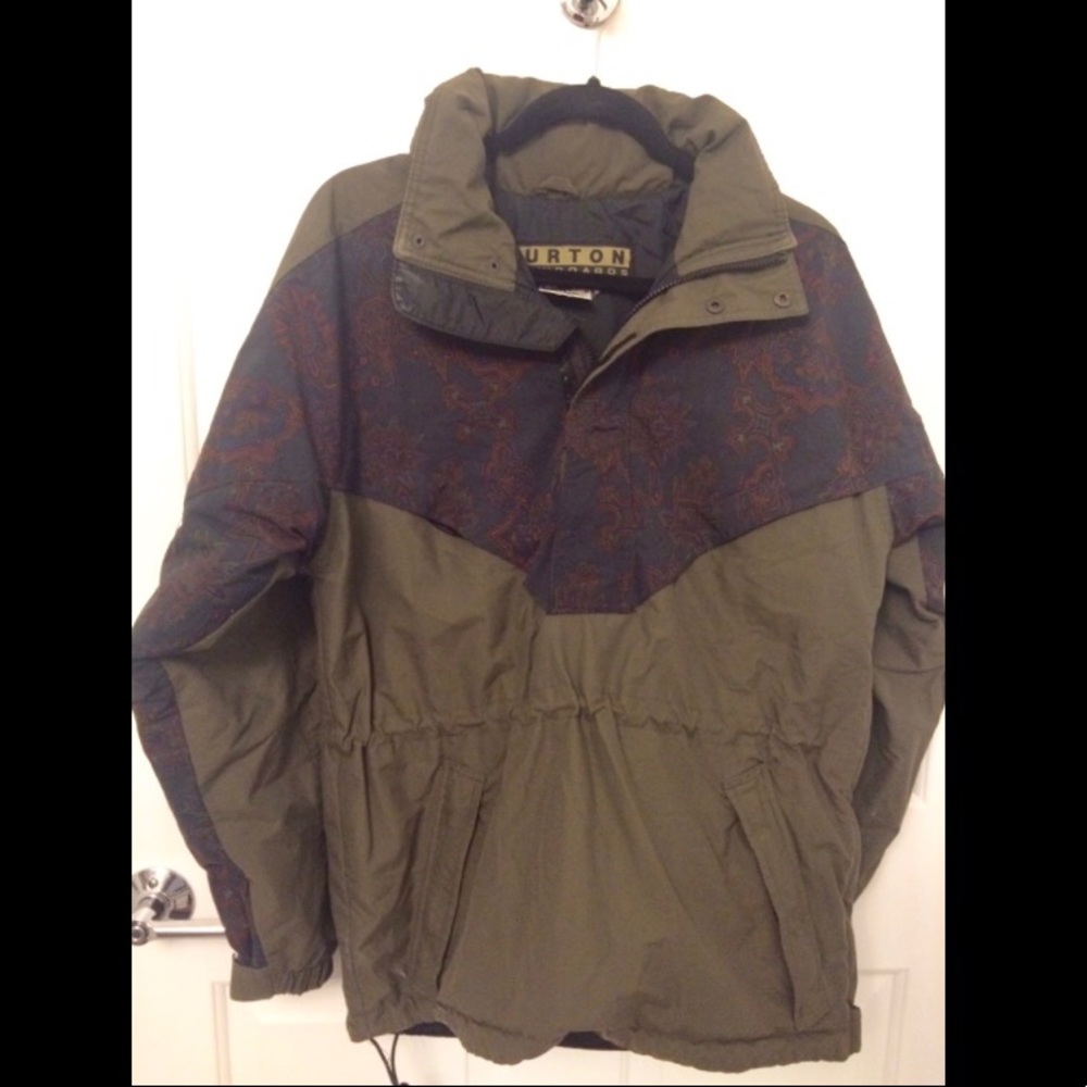 Burton Vintage Anorak w/ stowable Hood Sz 10
